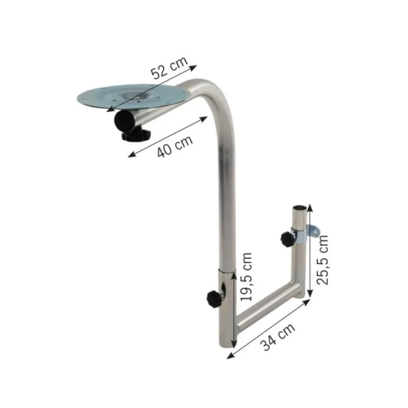 Pied de table en U pivotant confort*Carbest