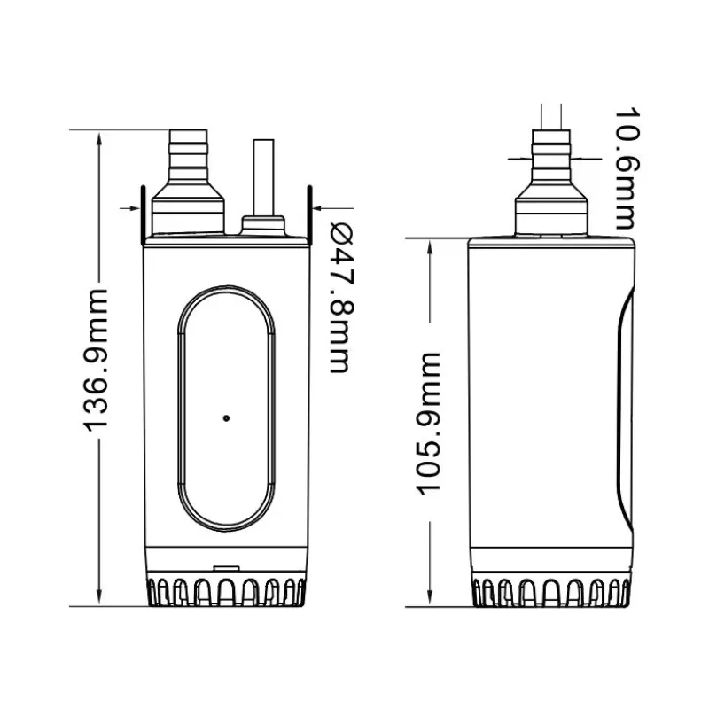 Pompe immergée 18 L/min*Carbest Hot