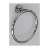 Porte serviette anneau chromé*Carbest Discount