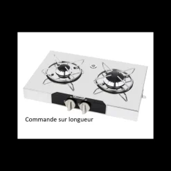 Online Réchaud chrome 2 feux | 440 x 290 mm Appareil De Cuisson Intérieur·Plaque De Cuisson Gaz|Cuisson Intérieure, Réchaud Et Réchaud-Four·Réchaud Et Plaque De Cuisson Gaz