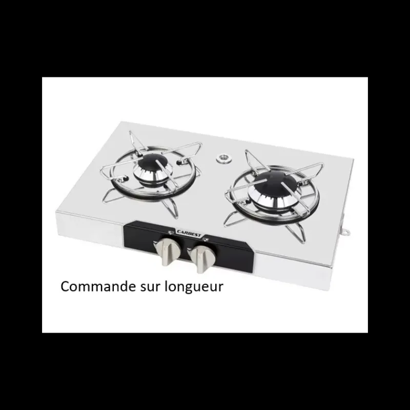 Online Réchaud chrome 2 feux | 440 x 290 mm Appareil De Cuisson Intérieur·Plaque De Cuisson Gaz|Cuisson Intérieure, Réchaud Et Réchaud-Four·Réchaud Et Plaque De Cuisson Gaz