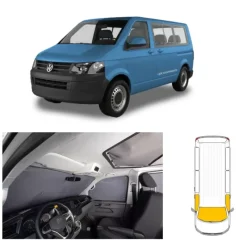 Rideaux isolants avant 3 pièces  | VW T5 / T6 / T6.1*Carbest New