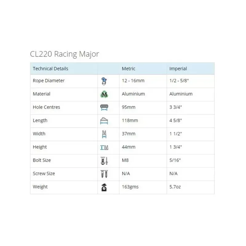 CL220*Clamcleat Discount