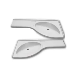 Lavabo avec retour Evier, Lavabo & Receveur·Lavabo De Salle De Bain|Lavabo, Évier & Receveur·Lavabos Pour Salle De Bain