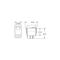 CS Bloc interrupteur 12V Contura II*Carlingswitch Outlet