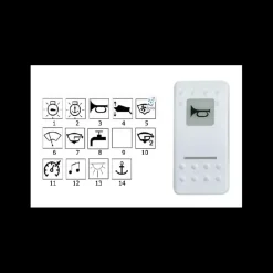 Hot CS Façade blanche interrupteur Contura II Distribution & Protection·Interrupteur Ac/Dc