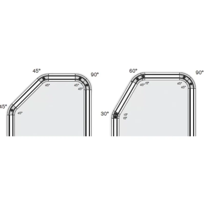 New Angle de guidage 45° en applique Rangement·Equipement Meuble & Placard|Aménagement & Rangement·Accessoire Équipet & Meuble