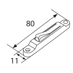Hot Blocage de porte 80 x 11 mm Ameublement & Quincaillerie Intérieure·Loqueteau & Arrêt De Porte|Quincaillerie Marine·Arrêt De Porte & Loqueteau
