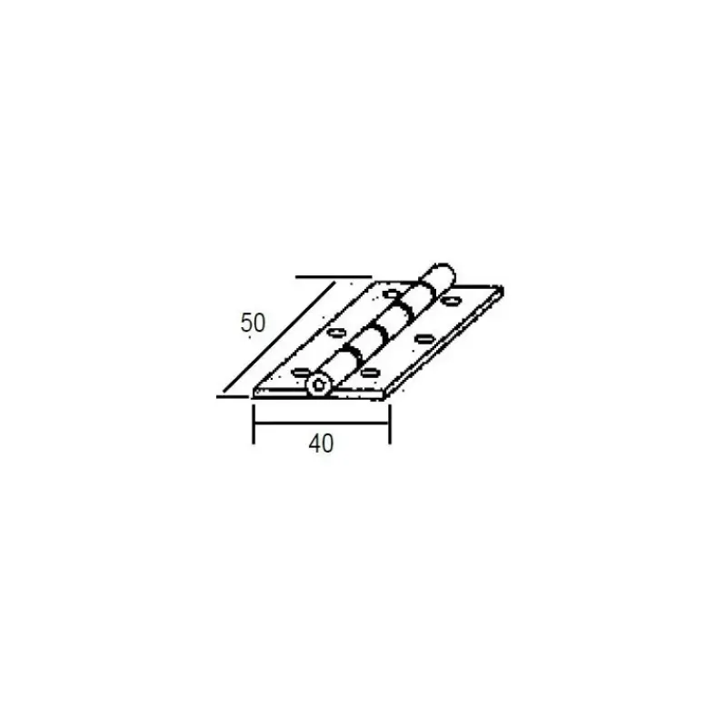 Charnière plate 50 x 40 mm*Decmo Clearance