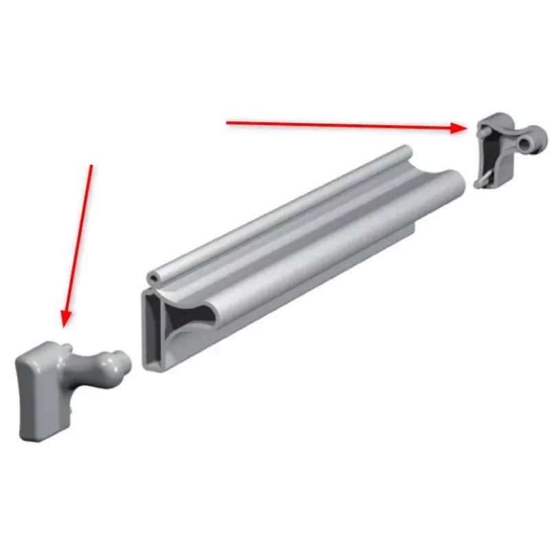 New Embout pour profil poignée Rangement·Equipement Meuble & Placard|Aménagement & Rangement·Accessoire Équipet & Meuble