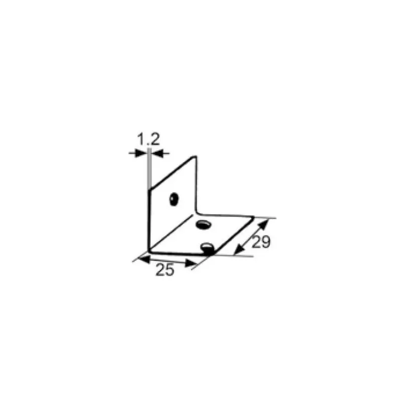 Equerre acier 29 x 25 mm*Decmo New