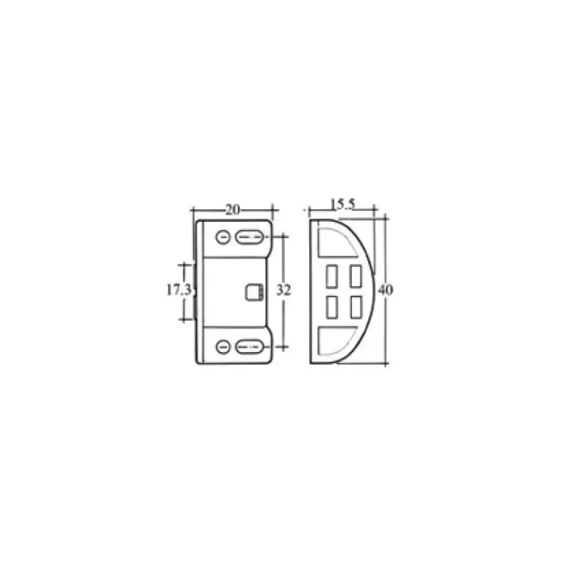 Discount Loqueteau magnétique 40 mm Ameublement & Quincaillerie Intérieure·Loqueteau & Arrêt De Porte|Quincaillerie Marine·Arrêt De Porte & Loqueteau