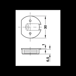 Clearance Lot de 10 inserts d'assemblage oblique Ameublement & Quincaillerie Intérieure·Équerre & Console|Quincaillerie Marine·Console & Équerre