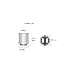 Ampoule à LED culot BA 15d*Dixplay New