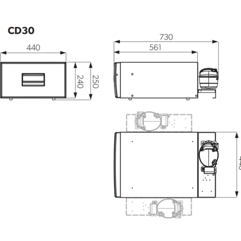 Clearance CoolMatic CD 30S Réfrigérateur·Réfrigérateur À Tiroir|Réfrigérateur·Réfrigérateur Tiroir À Compression