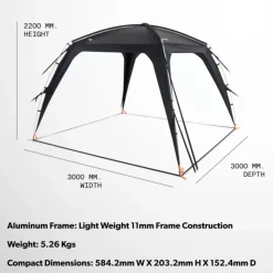 Sale Compact Camp Shelter Abri, Séjour & Parevent·Toile D'Ombrage, Tarps & Tonnelle|Vie En Plein Air·Paravent, Toile D'Ombrage & Tonnelle