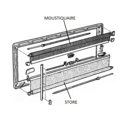 Online Moustiquaire ou store S4 Fenêtre & Baie·Pièce Détachée Baie & Fenêtre