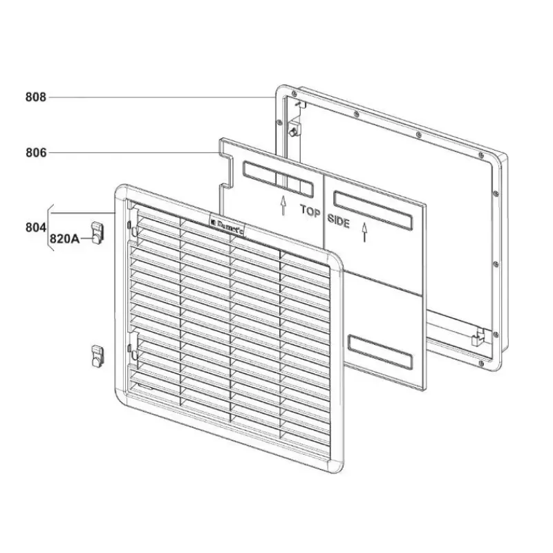 Pièces détachées grille LS 230 Réfrigérateur·Accessoire Réfrigérateur