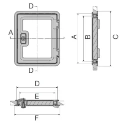 Portillon de service SK 4*Dometic Clearance