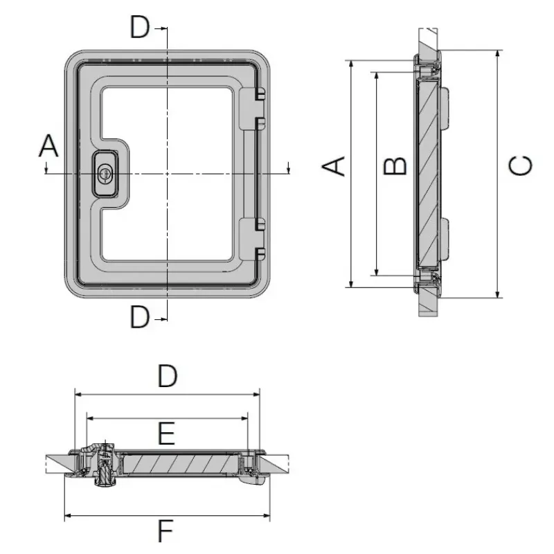 Portillon de service SK 4*Dometic Clearance