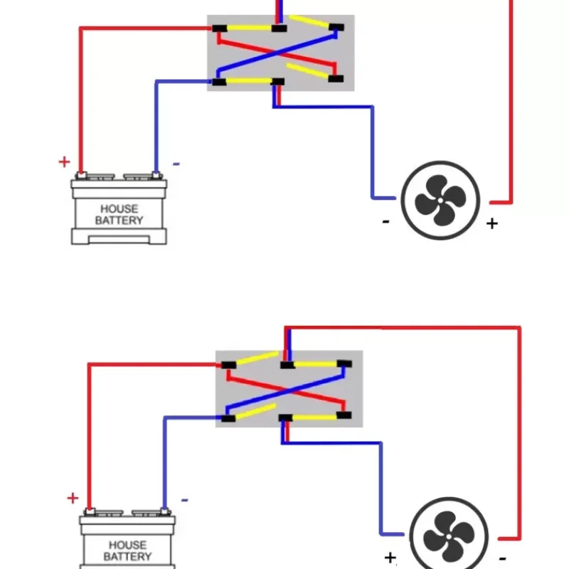 EA Commutateur/Inverseur à encastrer Grille & Aération·Aérateur De Toit|Equipement Intérieur·Ventilateur 12V