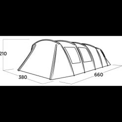 Clearance Sola 6 Toile De Tente À Armature·Tente 6 Personnes
