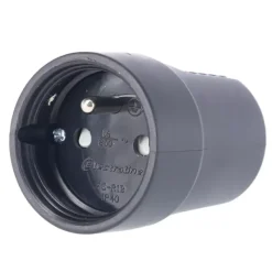 Fiche caoutchouc 16A / 230V - IP44*Electraline Online