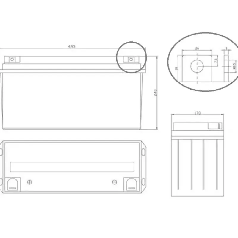 Sale EM Batterie AGM plomb carbone 165 Ah Batterie·Batterie Agm|Batteries·Batterie Agm