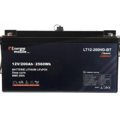 EM Batterie Lithium LT 12-200 Ah HD-BT | 2560 Wh*Energie Mobile Sale