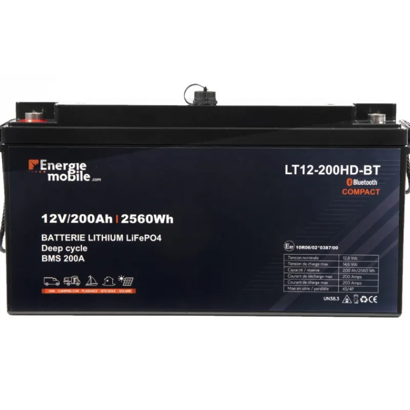 EM Batterie Lithium LT 12-200 Ah HD-BT | 2560 Wh*Energie Mobile Sale