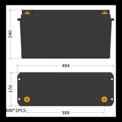 EM Batterie Lithium LT 12-200 Ah HD-BT | 2560 Wh*Energie Mobile Sale