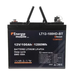 EM Batterie Lithium LT 12-100 Ah HD-BT - 1280 Wh*Energie Mobile Online