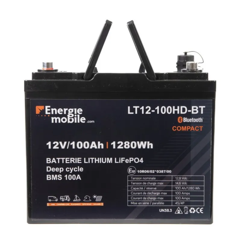 EM Batterie Lithium LT 12-100 Ah HD-BT - 1280 Wh*Energie Mobile Online