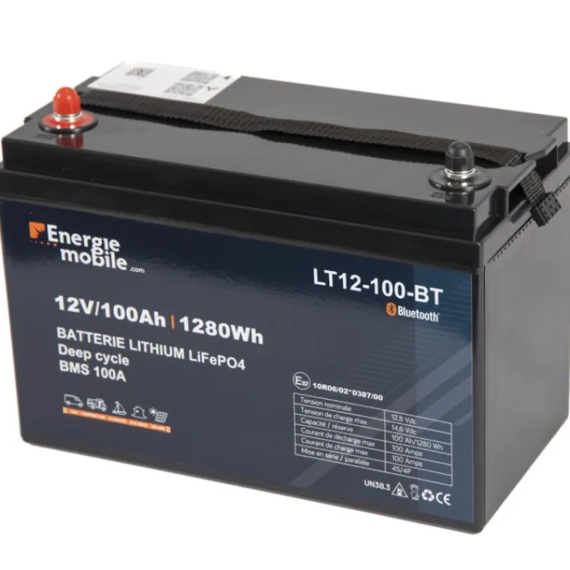 EM Batterie Lithium LT 12-100 BT 12 V | 1280 Wh*Energie Mobile Best
