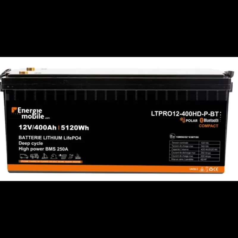 EM Batterie Lithium LTPRO12-400 Ah HD-P-BT 5120 Wh*Energie Mobile Online