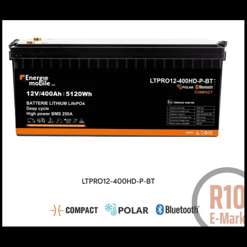 EM Batterie Lithium LTPRO12-400 Ah HD-P-BT 5120 Wh*Energie Mobile Online