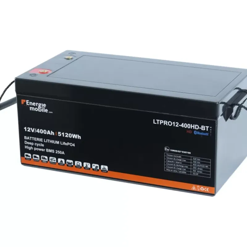 Discount EM Batterie Lithium LTPRO 12-400 Ah HD-BT - 5120 Wh Batterie·Batterie Lithium|Batteries·Batterie Lithium