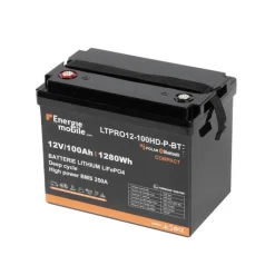 New EM Batterie Lithium LTPRO12-100 Ah HD-P-BT - 1280 Wh Batterie·Batterie Lithium|Batteries·Batterie Lithium