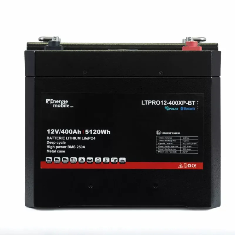 Online EM Batterie Lithium LTPRO 12-400 Ah XP-BT | 5120 Wh Electricité & Éclairage·Batterie Nomade & Groupe Électrogène Solaire|Batteries·Batterie Lithium
