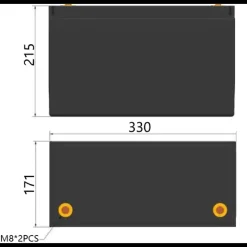 EM Batterie Lithium LTPRO12-150 HD-P-BT- 1920 Wh*Energie Mobile Discount
