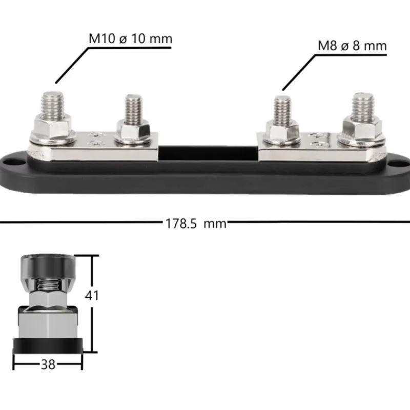 Best EM Busbar - porte fusible ANL | 600 A Distribution & Protection·Busbar Et Bornier Dc|Distribution & Protection·Fusible, Relais Et Disjoncteur Dc
