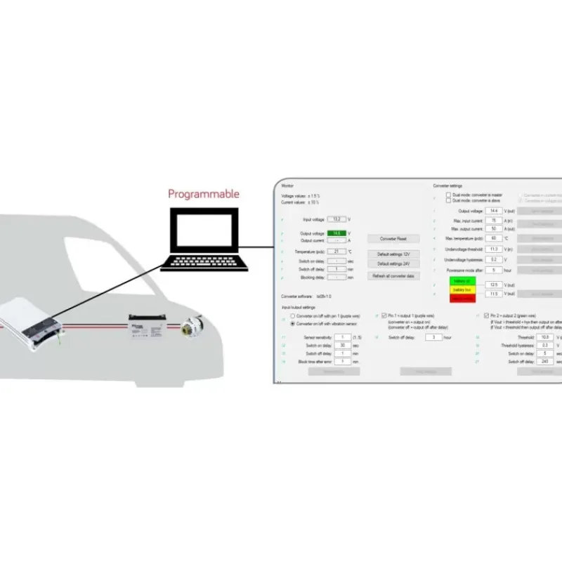 Outlet EM Chargeur booster CB800 Production Électrique·Chargeur Dc/Dc Booster|Production Électrique·Chargeur Dc-Dc Booster