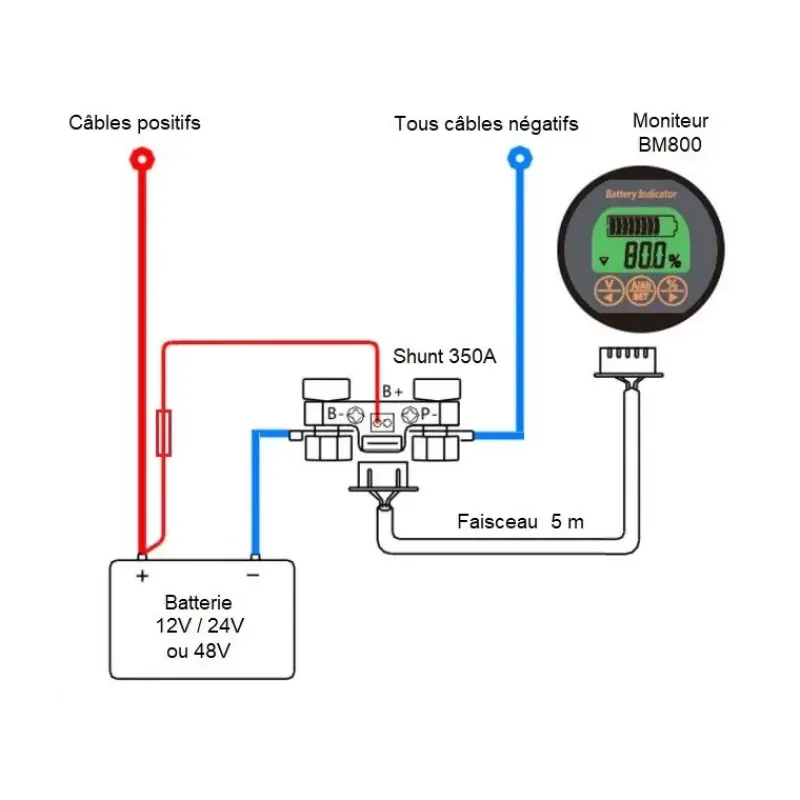 Sale EM Contrôleur BM800 Distribution & Protection·Contrôleur De Batterie & Indicateur De Charge|Distribution & Protection·Contrôleur De Batterie & Voltmètre