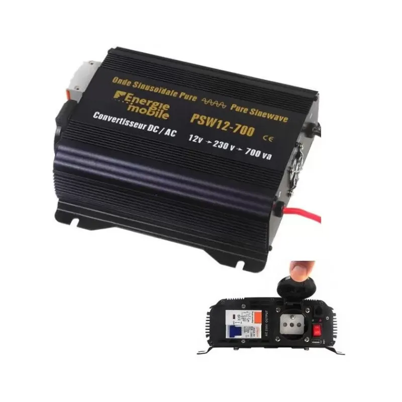 Best EM Convertisseur PSW24-DIF 700 W Electricité & Éclairage·Convertisseur 12V/230V|Production Électrique·Convertisseur Dc-Ac