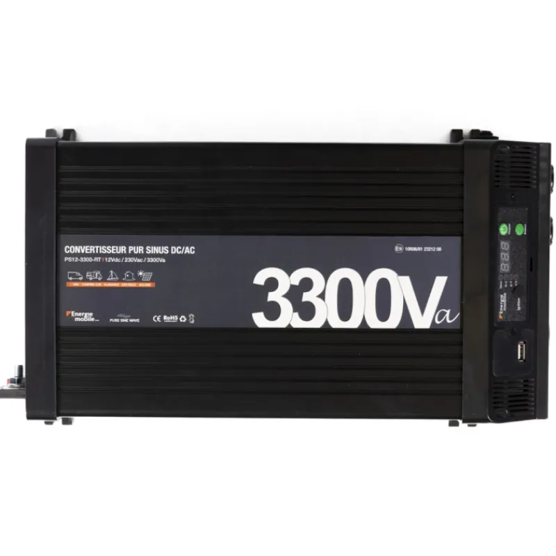 Clearance EM Convertisseur sinusoïdal DC-AC | PS RT-V2 | 3300 Va Production Électrique·Convertisseur Dc-Ac