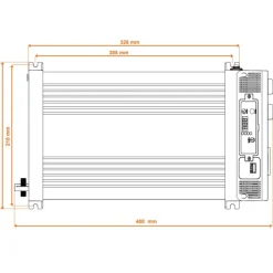Clearance EM Convertisseur sinusoïdal DC-AC | PS RT-V2 | 3300 Va Production Électrique·Convertisseur Dc-Ac