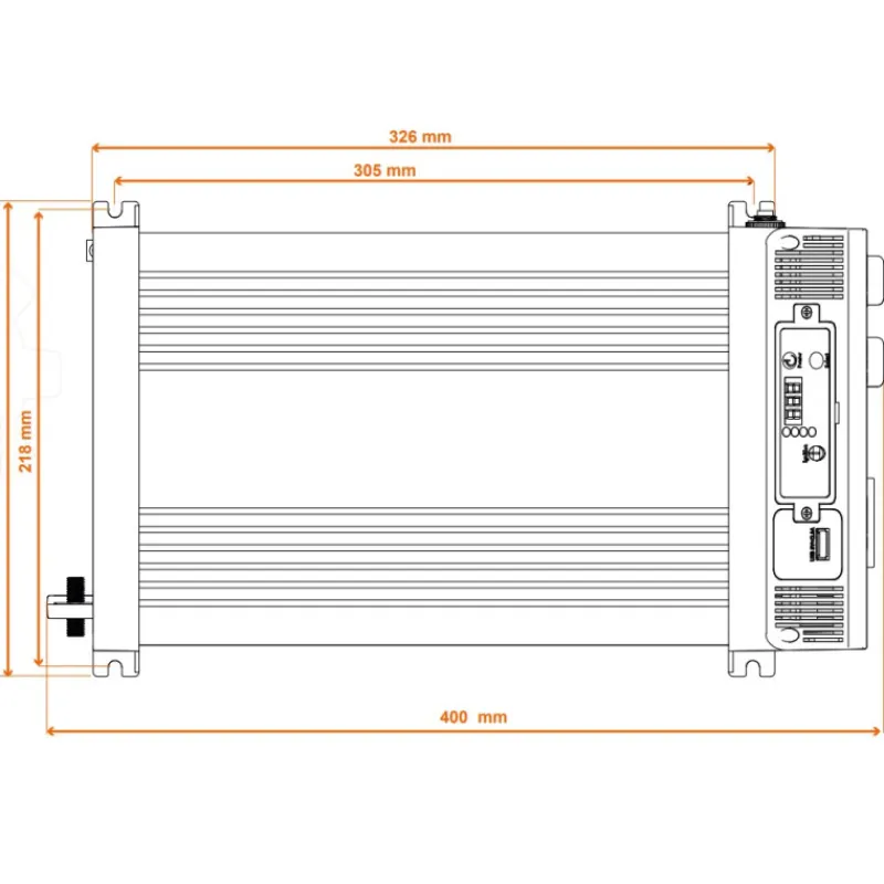 Clearance EM Convertisseur sinusoïdal DC-AC | PS RT-V2 | 3300 Va Production Électrique·Convertisseur Dc-Ac