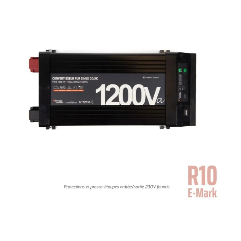 EM Convertisseur sinusoïdal DC-AC | PS RT-V2 | 1200 Va Production Électrique·Convertisseur Dc-Ac|Production Électrique·Convertisseur Dc-Ac