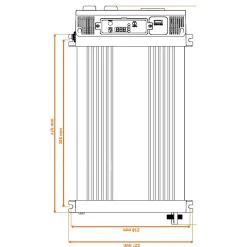 EM Convertisseur sinusoïdal DC-AC | PS RT | 12 V | 3000 W*Energie Mobile