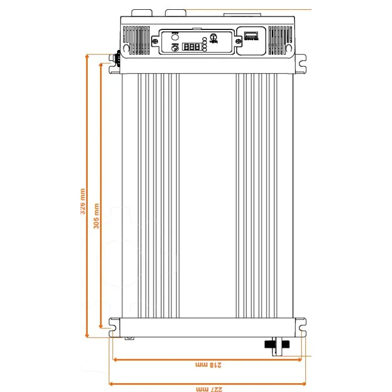EM Convertisseur sinusoïdal DC-AC | PS RT | 12 V | 3000 W*Energie Mobile